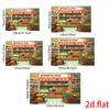 2D Cartoon Supermarket Backdrop Fruit Veggie Shop Photo Booth Background