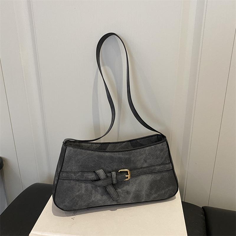Simple Texture Underarm Bag, Fashionable Crossbody Bag, Niche Design Casual Bag