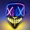 Glowing Vendetta Mask Bar Cosplay Costume Decoration Horror Multi-color LED Mask V For Vendetta Luminous Mask For Men Women