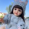 М’яка силіконова лялька Reborn Baby Doll, 55 см, реалістична 22-дюймова реалістична принцеса, дитяче мистецтво Bebe, подарунки на день народження для дітей