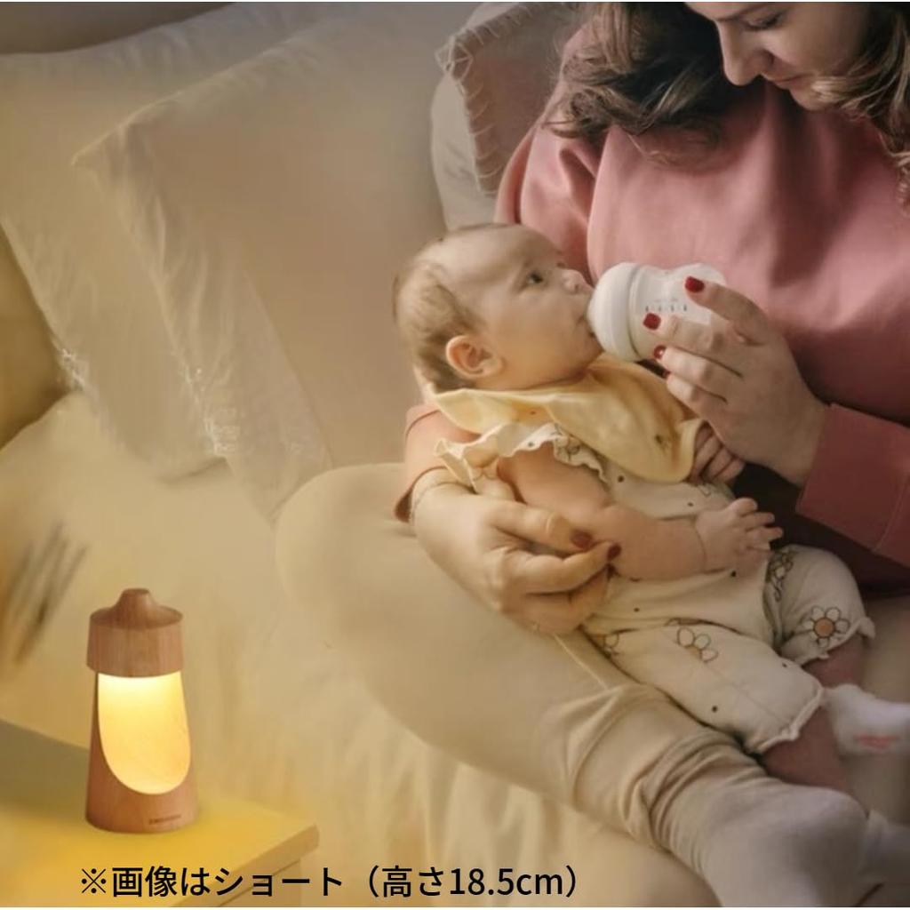 belaDESIGN Half Moon Night German Natural Indirect Tabletop Nursing Rechargeable Toning Light, Beech, Wood, Lighting, Light, Light, LED, Dimming,