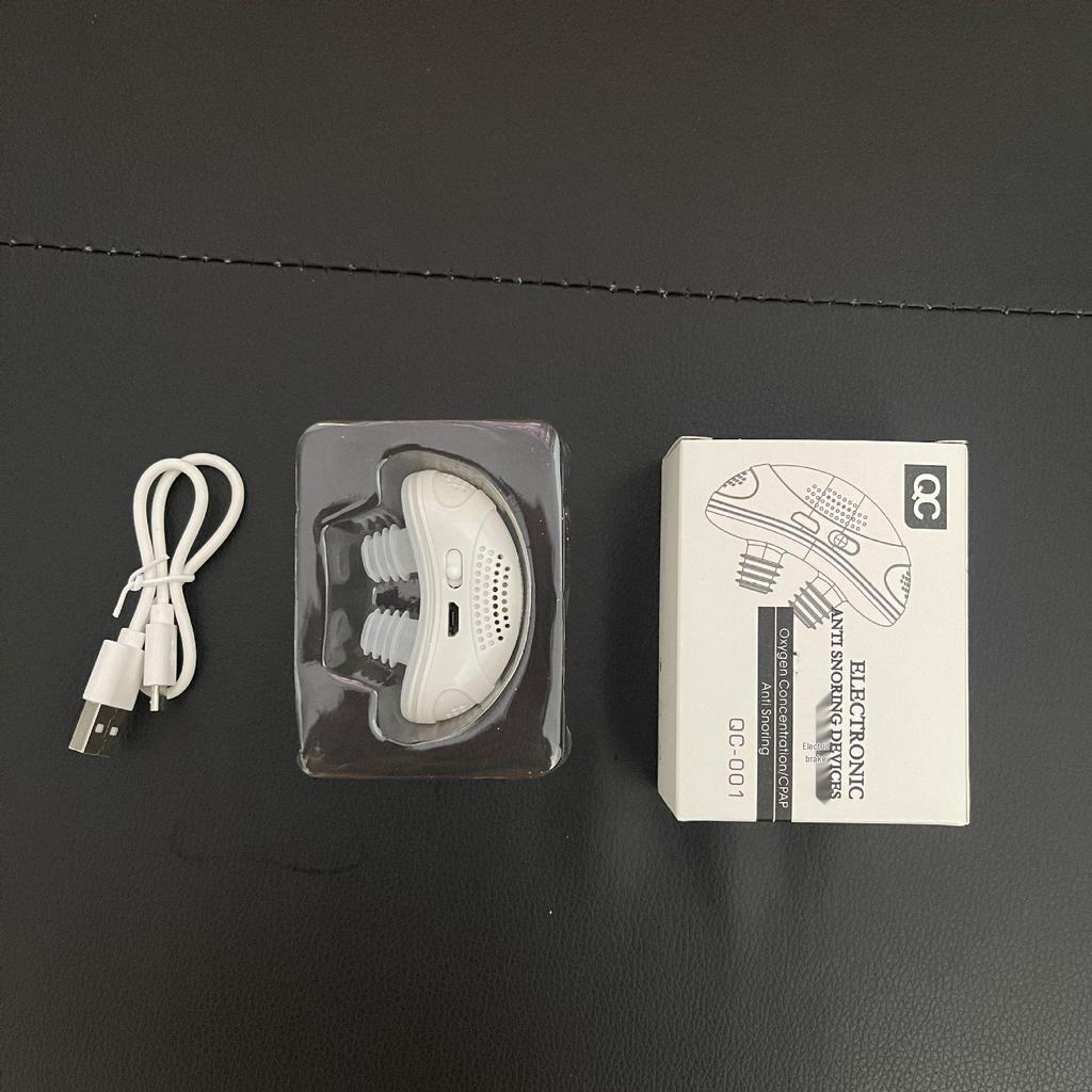 New Compact Electric Anti-Snoring Device for Men and Women - Home Use Solution to Stop Snoring