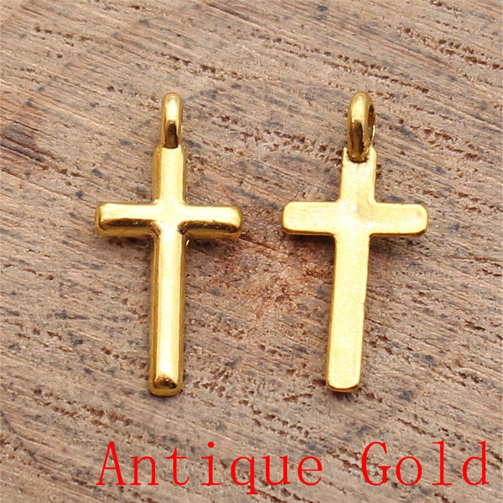 Heart Cross Shaped Charms Pendant For Bracelet Necklace Jewelry Making Craft Findings