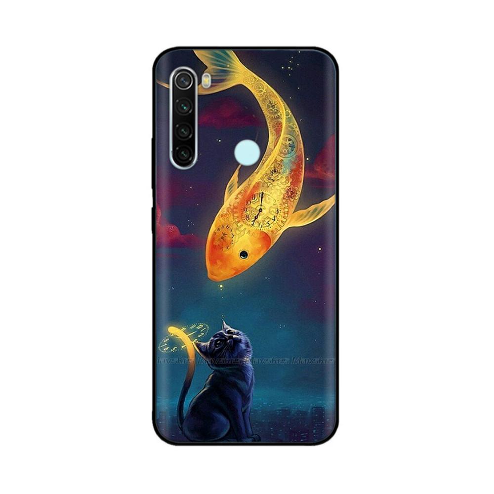 Per Xiaomi Redmi Note 8T Custodia Fantasia Protezione Completa Morbido Silicone Liquido Cover Cartone Animato per Redmi Note 8T Note8T Guscio Fundas