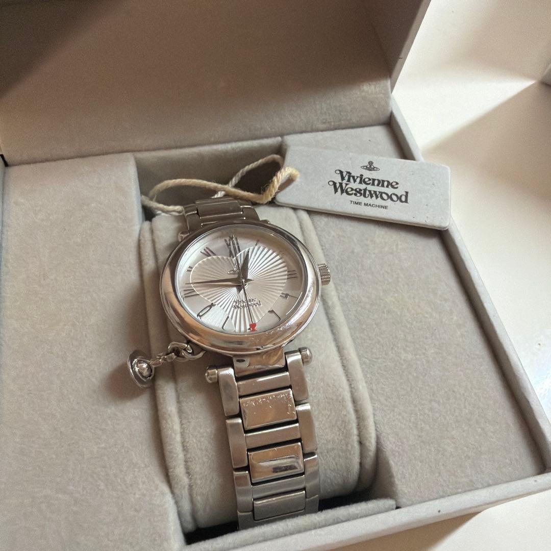 Used Vivienne Westwood charm watch with heart box