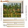 Ruopoty DIY Frame Painting By Numbers Mountain Oil Painting On Canvas Painting For Wall Decor Calligraphy Painting 40x50cm