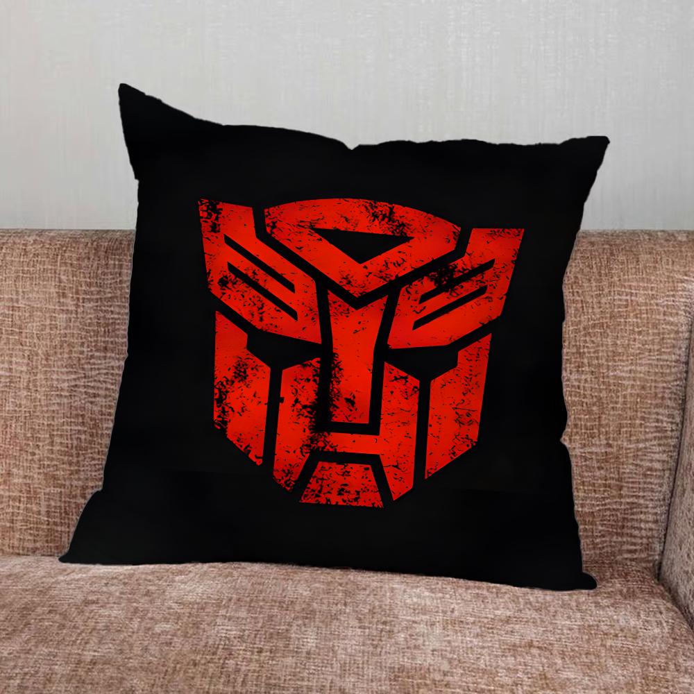 LOGO T-Transformers COOL  Pillow Case For Home Bedroom Car Office Decoration Living Room Sofa Cushion Cover Suitable