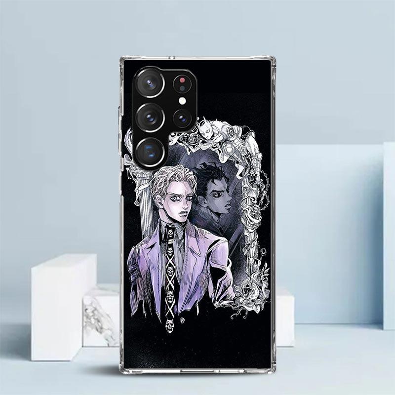 JoJo Kira Yoshikage Killer Queen Soft Cover for Samsung Galaxy S25 Edge S26 S24 S23 Ultra Phone Case S22 S21 Plus S20 FE Print P