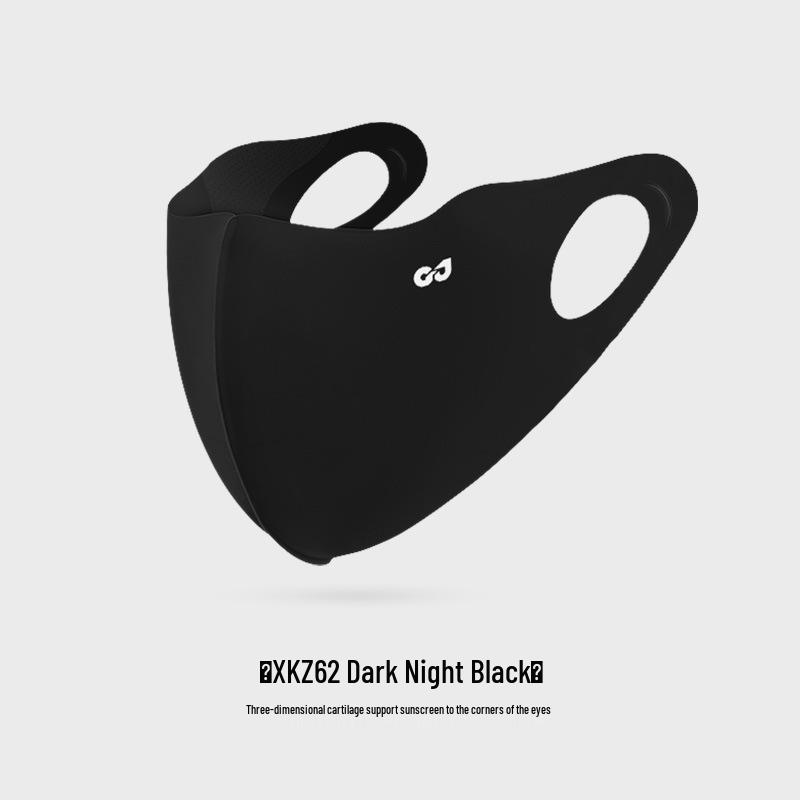 Unisex Gradient Blush Ice Silk Sunscreen Mask: Breathable & UV-Protective with Eye Corner Shield.