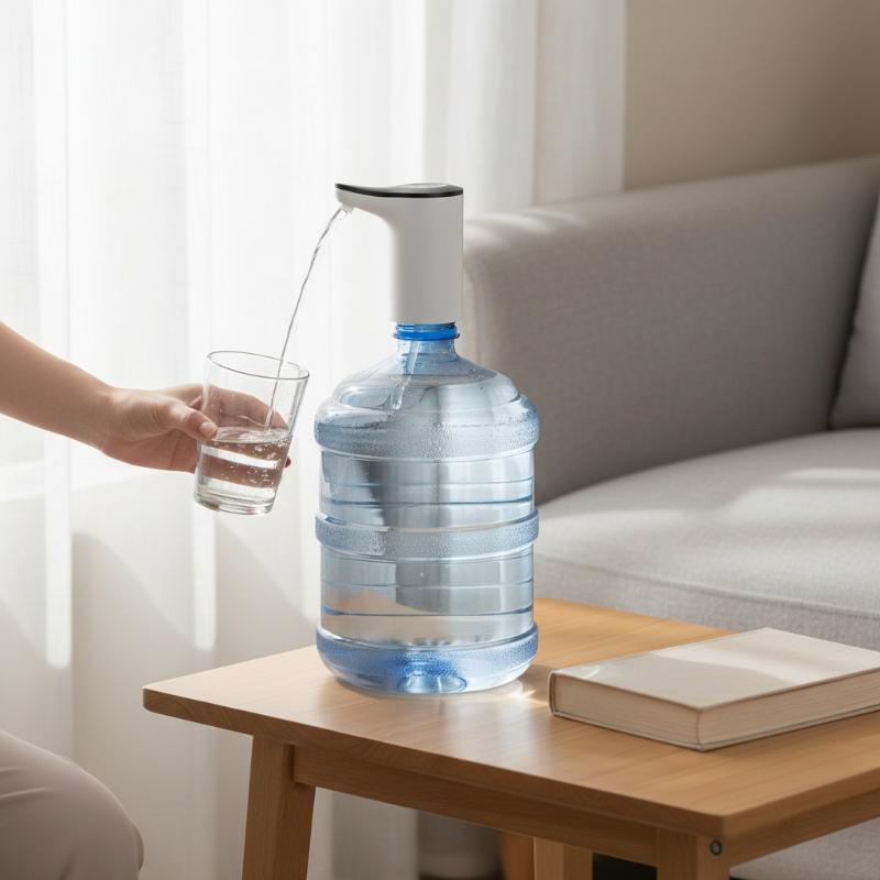 Portable High-Flow Electric Water Pump, 1.2L/Min Fast Transfer Siphon For Water Jugs, Usb-C Rechargeable For Outdoor/Travel