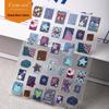 Cyansea Retro Denim Picture Frame 3D Nail Art Stickers, DIY Decorative Stickers