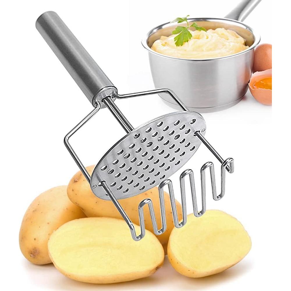 

Stainless Steel Double Layer Masher, Professional Potato Masher, Kitchen Tools, Making Mashed Potatoes, Banana Masher, Avocado Masher, Pumpkin Masher