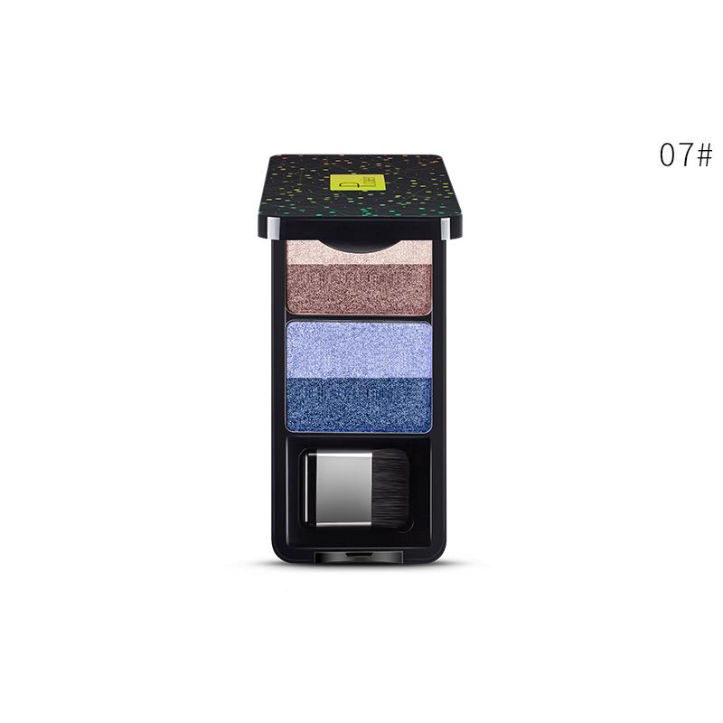 

Макияж Перламутровый трехмерный красочный градиент Двухцветные тени для век Водостойкие, не размазываются и удаляют макияж 07