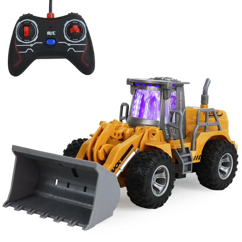 Remote Control Excavator, Five-Way Bulldozer, Electric Wireless Remote Control Construction Vehicle Model, Children'S Toy Car