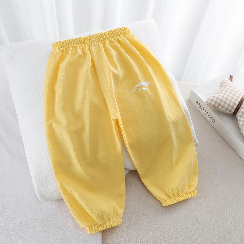 Children's Mosquito Proof Pants Summer Baby Air Conditioning Lantern Pants for Boys and Girls Wearing Mosquito Proof Pants Outside