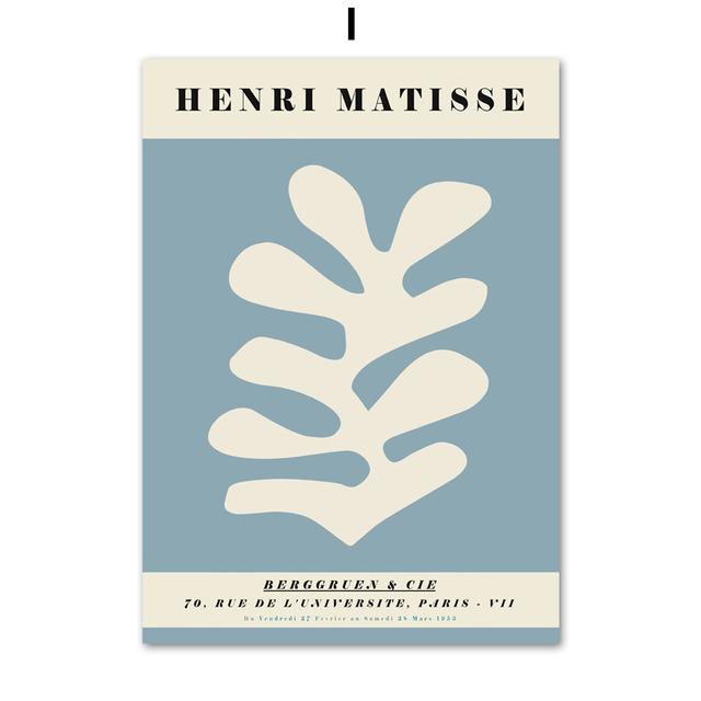 Matisse Colorful Coral Shapes Wall Art Canvas Painting Nordic Posters And Prints Abstract Wall Pictures For Living Room Decor