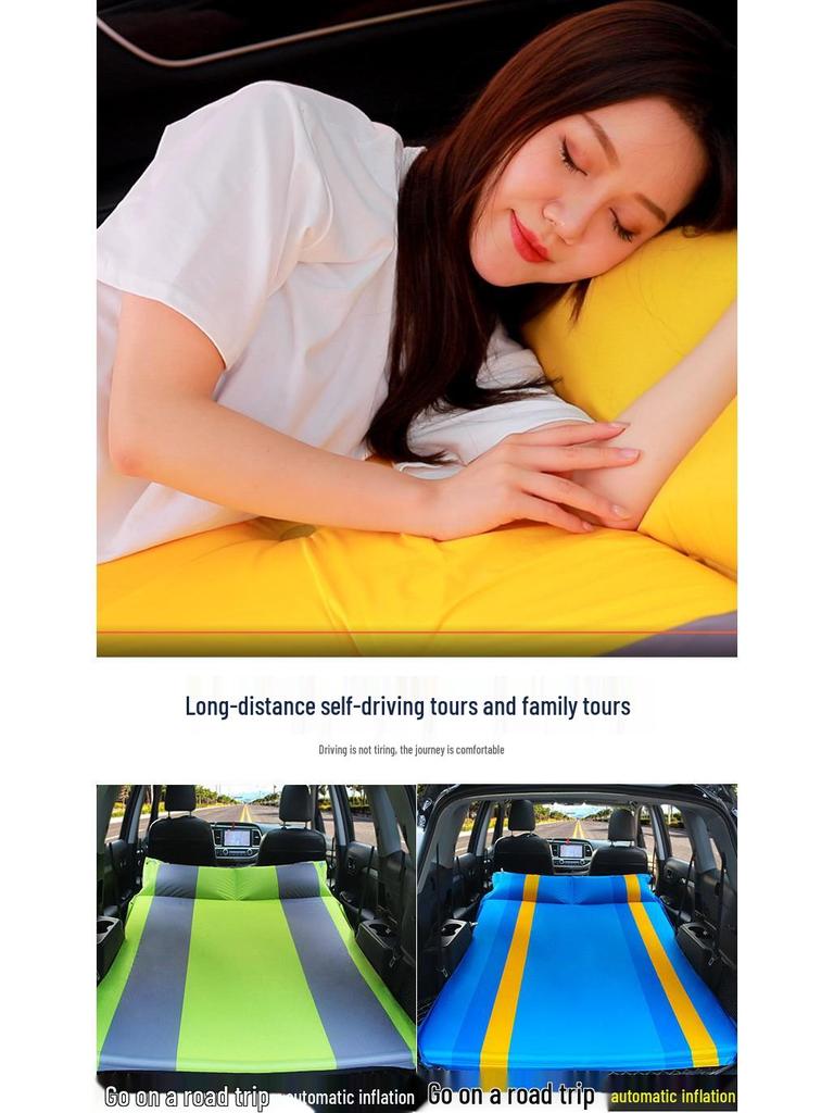 Automated Inflatable Car Mattress for SUV Trunks and Rear Seats
