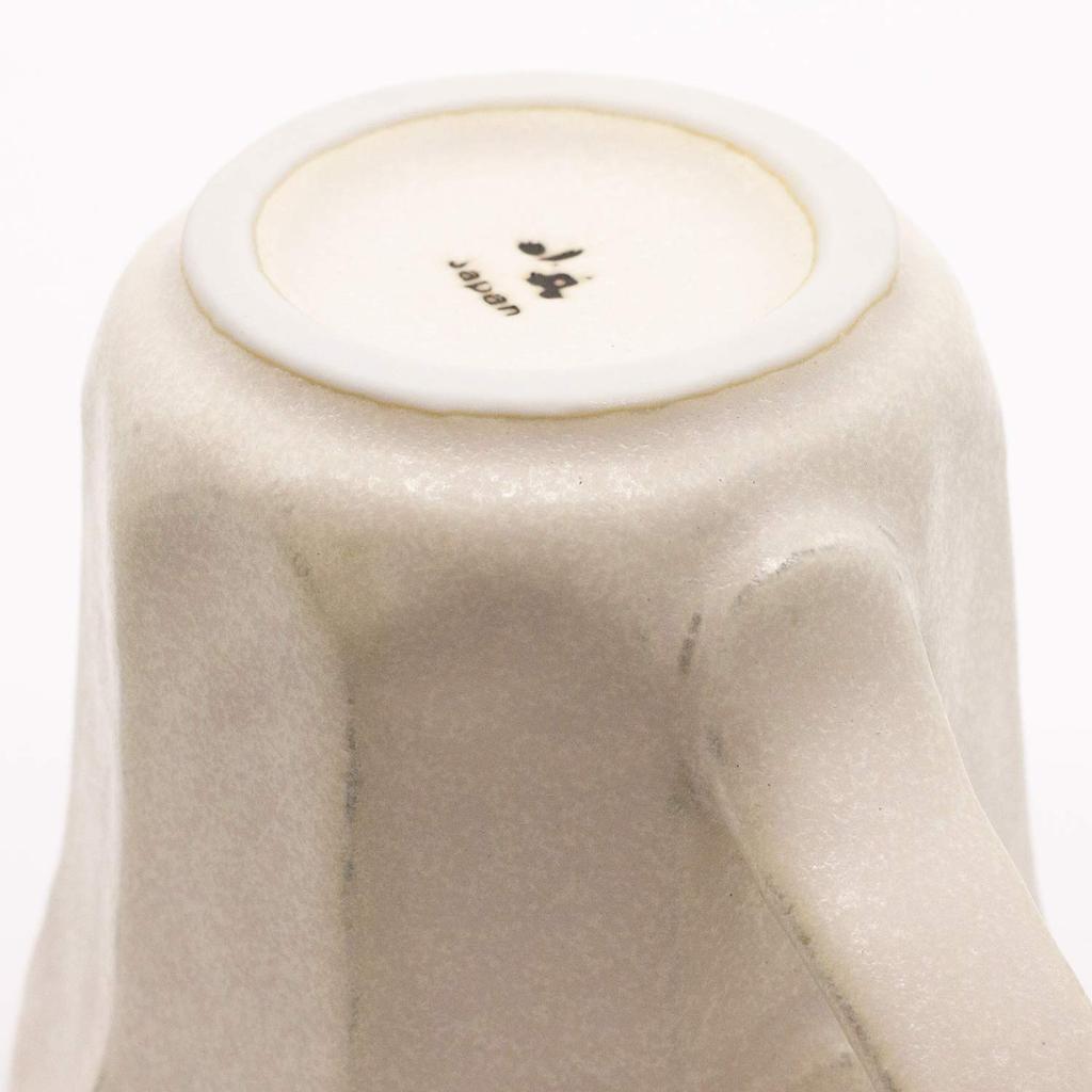 Mino Ware Kaneko Kohyo [Rinka] Mug, White, Neriwa Flower Design, Approx. 270ml Capacity, Microwave and Dishwasher Safe, Made In Japan, Product Number