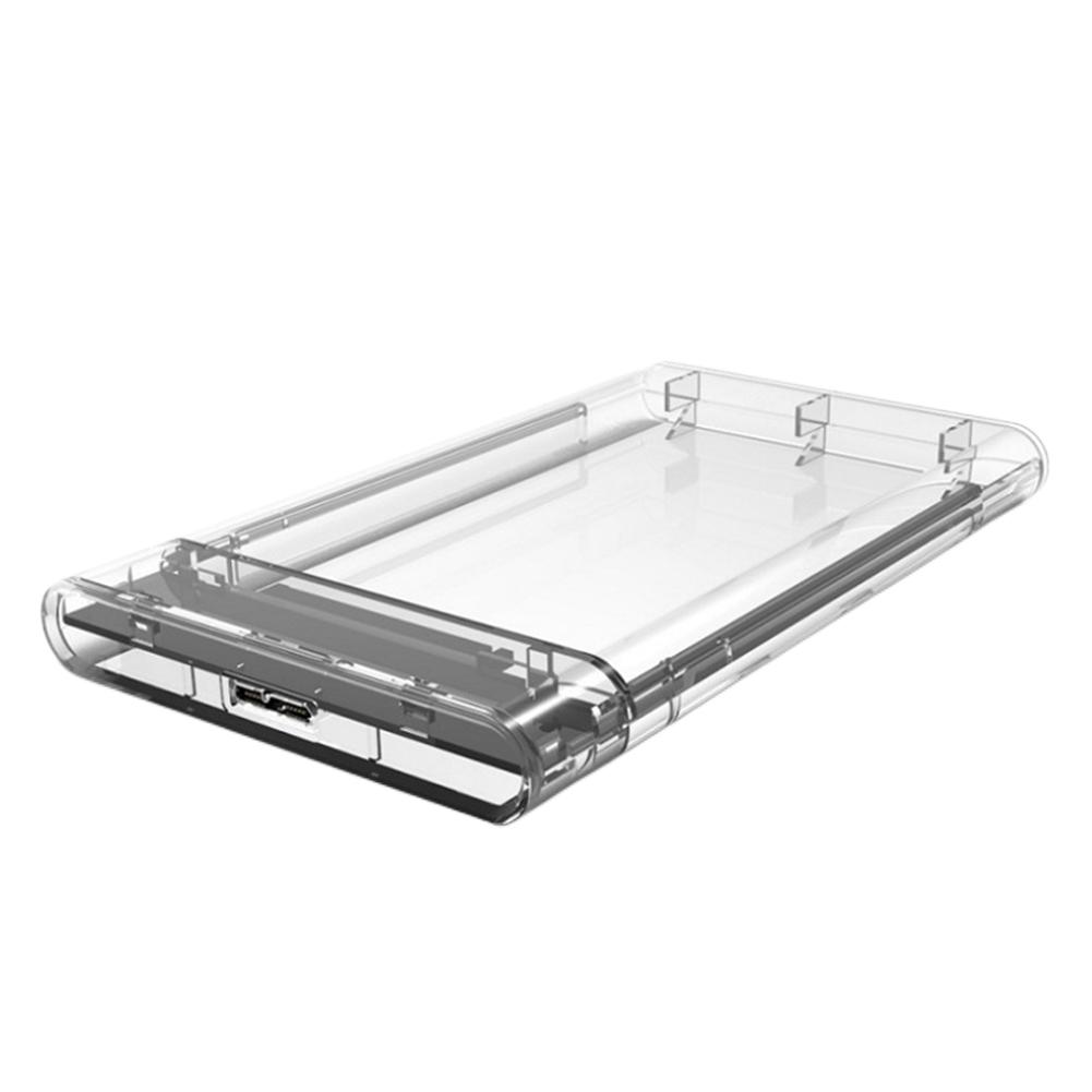

2.5inch External Hard Drive Enclosure SATA Serial Port Hard Disk Box USB 3.0 Transparent Plug and Play Computer Accessories China Mainland