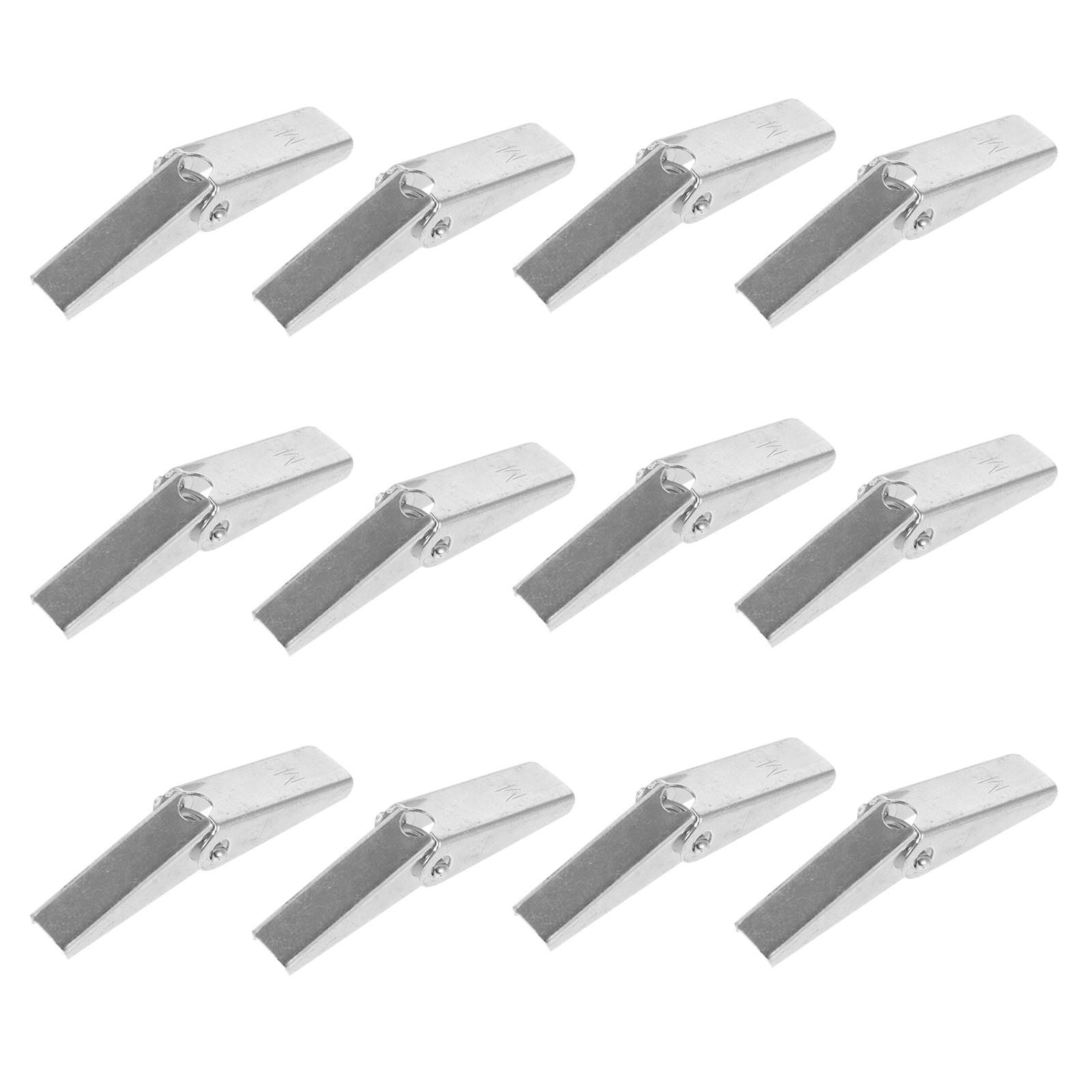 

12Pcs Toggle Anchors Heavy Duty Drywall Toggle Wing Nuts Round Head Bolt Wings for Furniture Machinery Automotive Fixings 4X1.1X0.9CM