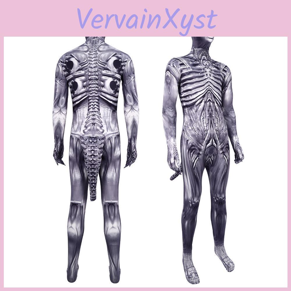 Alien Romulus Costume For Cosplay Events Crafted With Soft Polyester Material For Teens And Adults