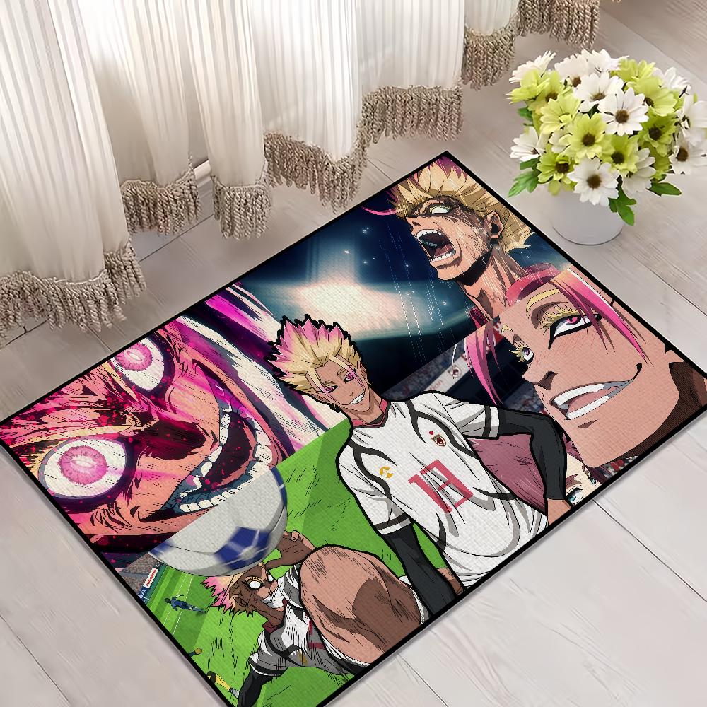 Manga Anime Blue l-Lock Shidou Ryusei Carpet Rug Home Decor Bedroom Floor Hogar Mat Hallway Balcony Entrance Doormat Decoration