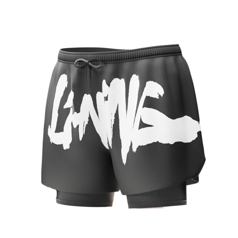 Li Ning Спортивная Модная Коллекция Мужские Плавки Средней Длины LSKU809-1 2XL