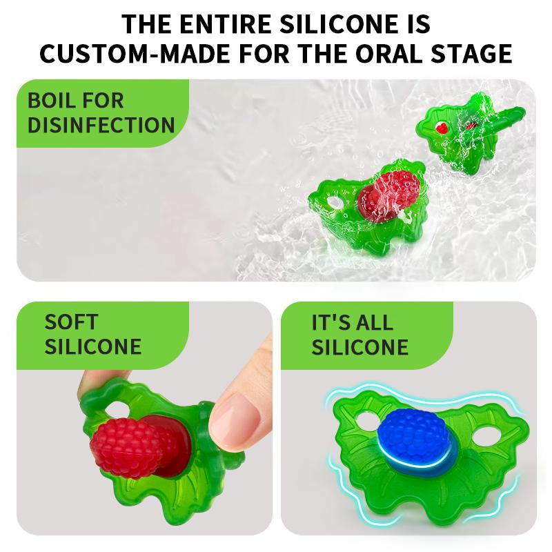 Cartoon Silicone Baby Teething Gel, Anti-Bite Baby Chew Teeth Stick, Teeth Stabilizer, Pacifier, Bite Fun