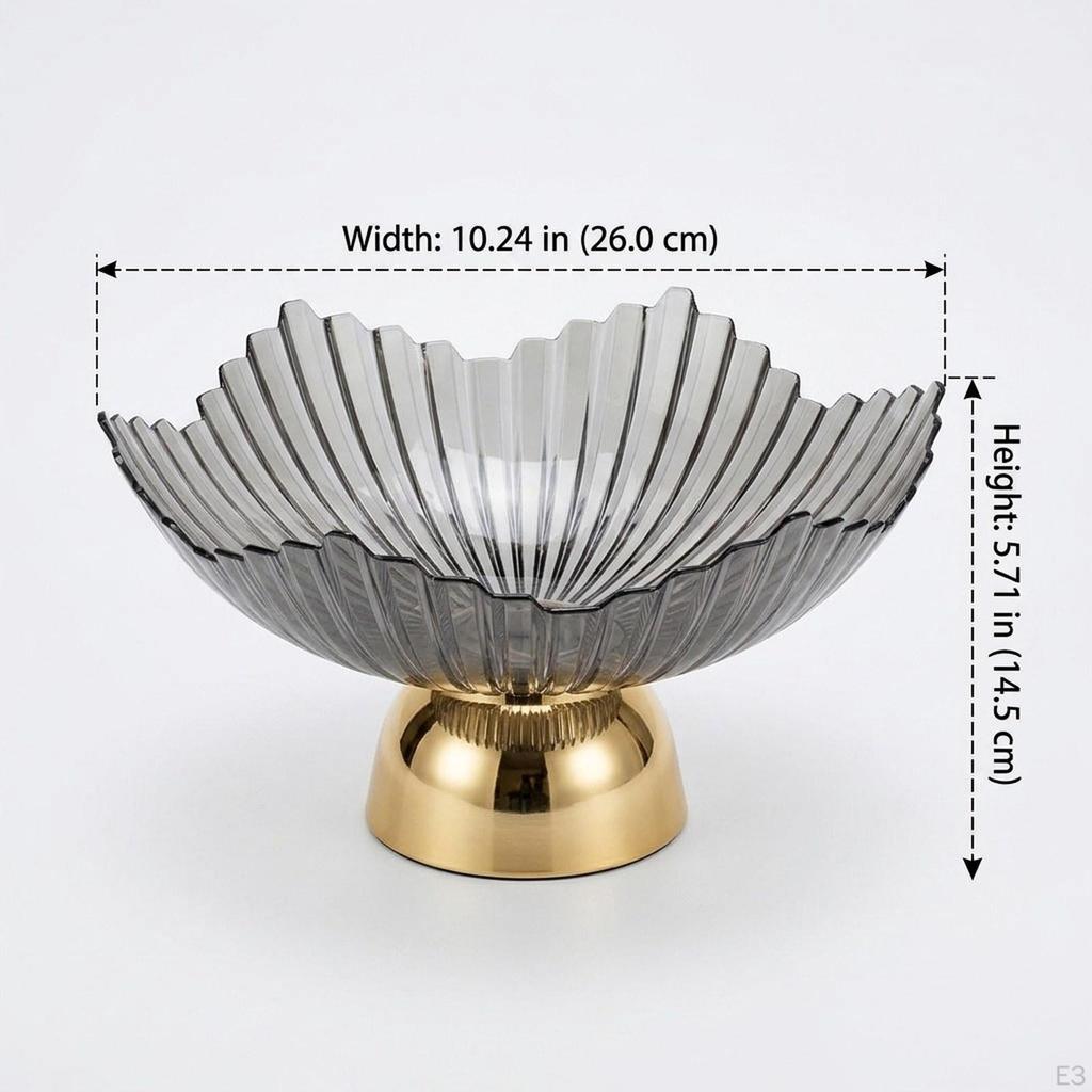 Fruit Bowl on A Pedestal, Trendy, Portable And Elegant Tray, Serving Tray for Dining Room,
