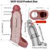 SXXY 5 Stil Manșon Penis Gol Silicon Condom Reutilizabil Masculin pentru Bărbați Întârziere Ejaculare Jucărie Sex Adultă pentru Joc de Cuplu