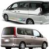 2PCS Car Side Door Stickers For Nissan Serena C23 c25 c26 c27 Long Stripes Motor Sport Graphics Vinyl Decals Tuning