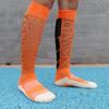 Calzini da Calcio Uomo a Coste Arancioni Lavorati a Maglia Primavera Compressione