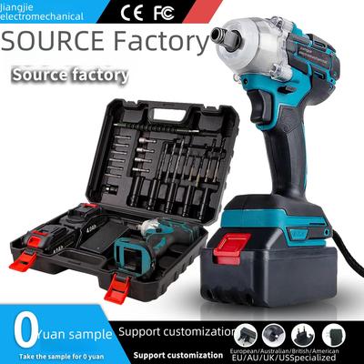 Compact Brushless Electric Wrench Kit with Lithium Battery & Charger