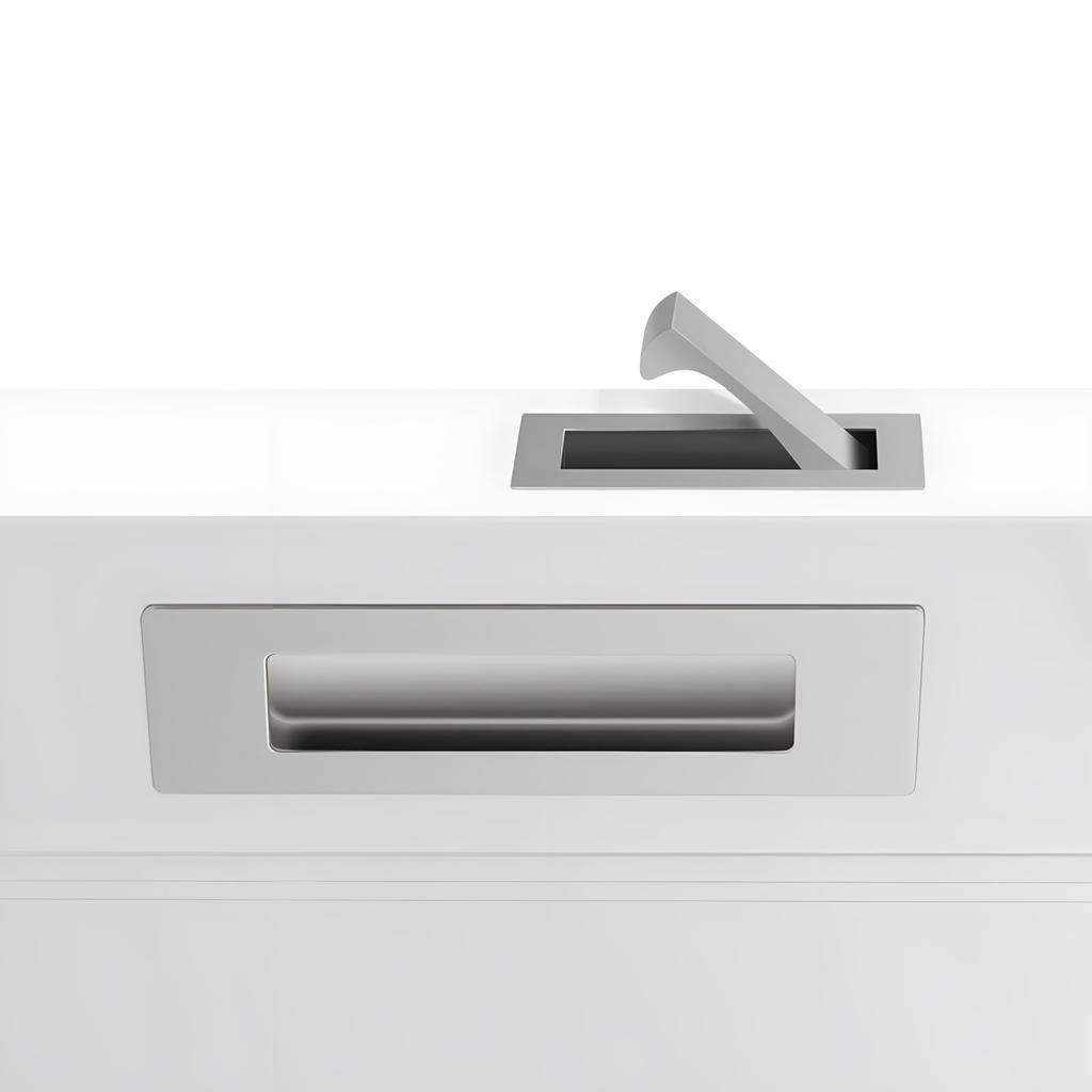 Modern Recessed Door Pull Hardware Collection Simple Installation For Wardrobes And Storage Areas