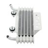 Universal 5 Row Motorcycle Oil Cooler Aluminum Engine Oil Radiator Cooling System for 125cc 150cc 200cc 250cc Dirt Bike