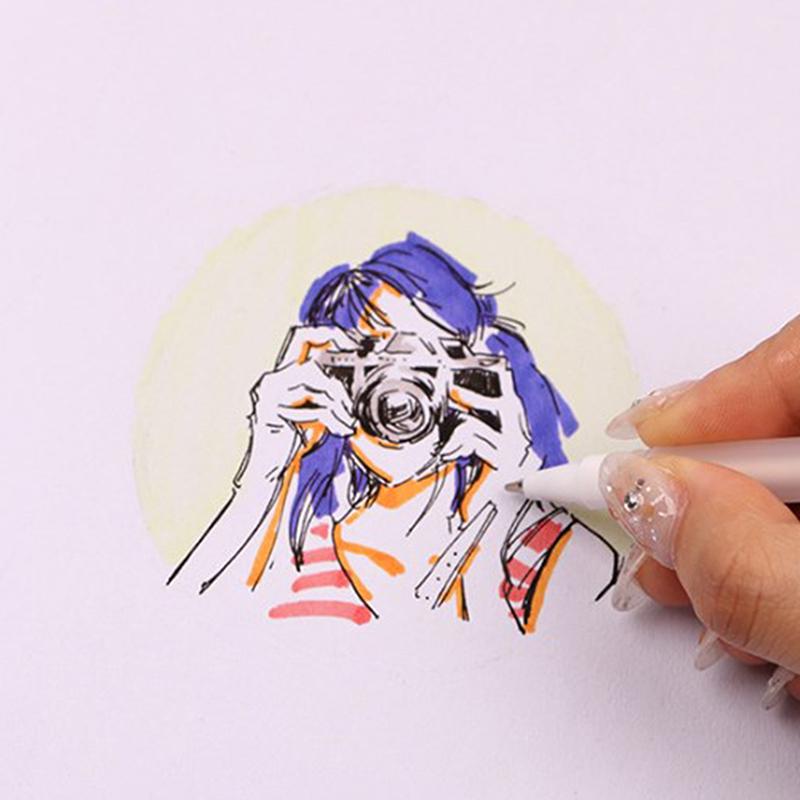1/3Pcs 0.8Mm Oily White Marker Pen Graffiti Pens Waterproof Permanent Gel Pencil