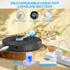 Tragbarer CD-Walkman, Bluetooth-Sender-CD-Player mit eingebauten Lautsprechern, unterstützt Kopfhörer, wiederaufladbarer Discman mit USB-Wiedergabefunktion