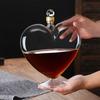 Caraffa Vino a Forma di Cuore Bottiglia in Vetro Borosilicato Erogatore di Vino Migliora il Sapore e l'Estetica Decorazioni per la Casa