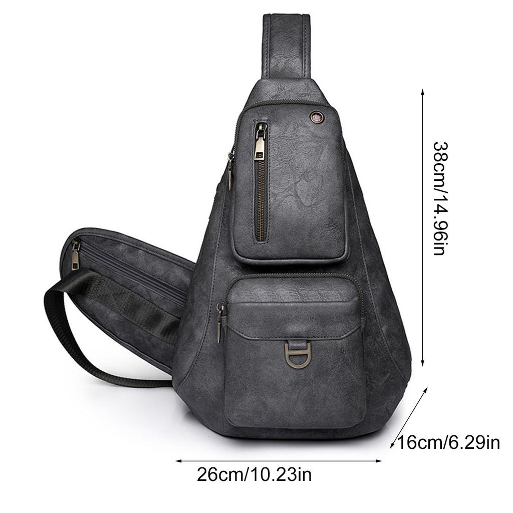 Multifunctional Chest Bag Sling Bag Backpack Large Chest Pocket Shoulder Backpack Casual Daypacks Crossbody Bag for Women