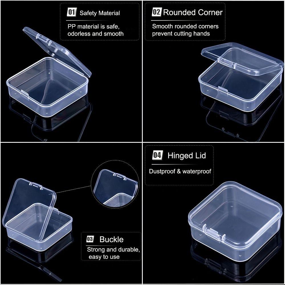 Plastic Jewelry Storage Case Multiple Grid Necklace Storage Container  Painting Accessories