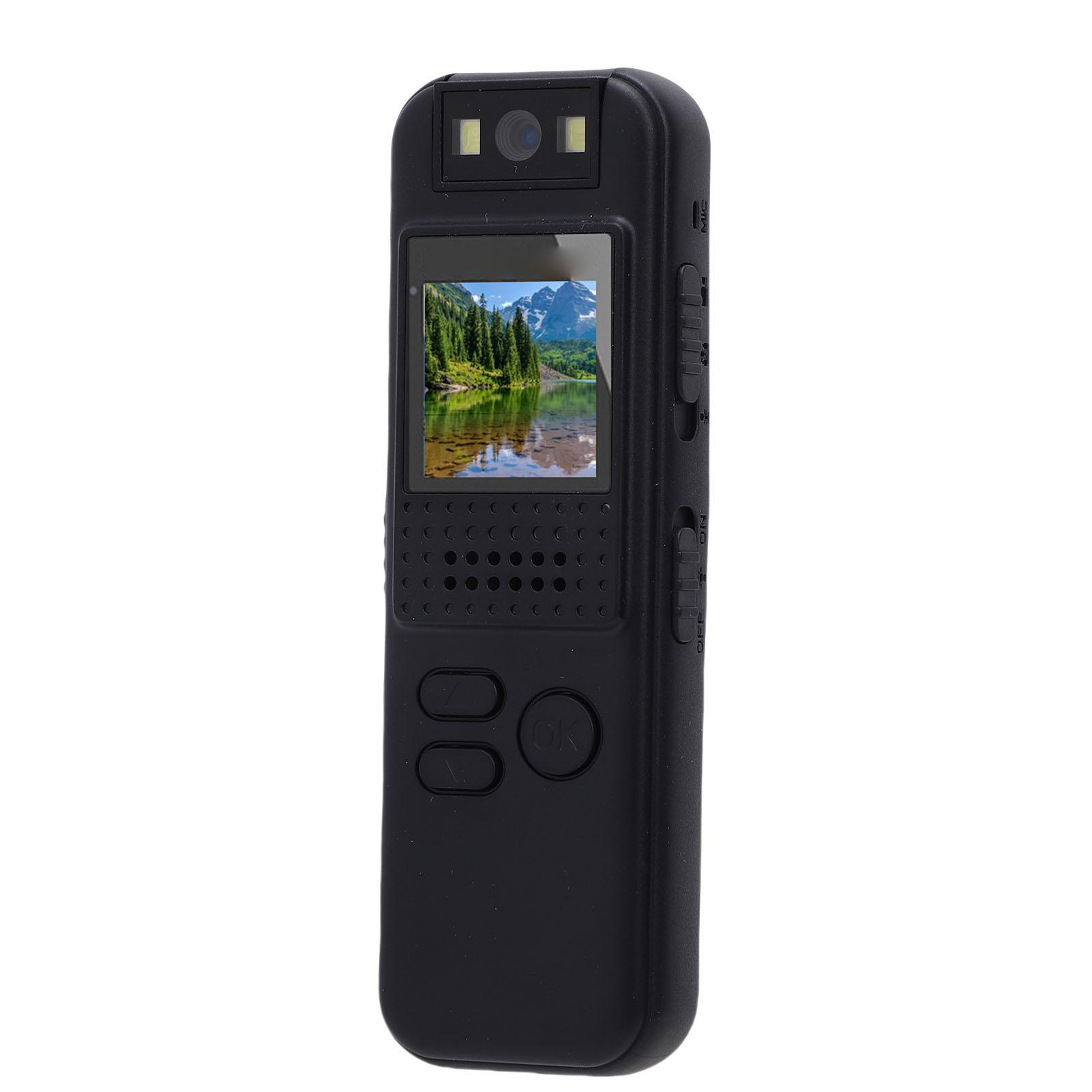 

1080P Body Worn Camera Handsfree Recording Thumb Action Camera with 180 Degree Rotatable Lens Support 256GB Storage 1Celsius4 Inch Screw Hole