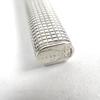 Great Cartier Ballpoint pen Trinity logo engraved cap style Silver grid pattern mens Used