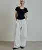 El Mood Woman Victor Wide Cotton Pants White