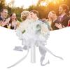 Wedding Bouquets for   Soft Ribbon Bridal  smaid Holding Flow s Artificial   for Wedding Party Decoration