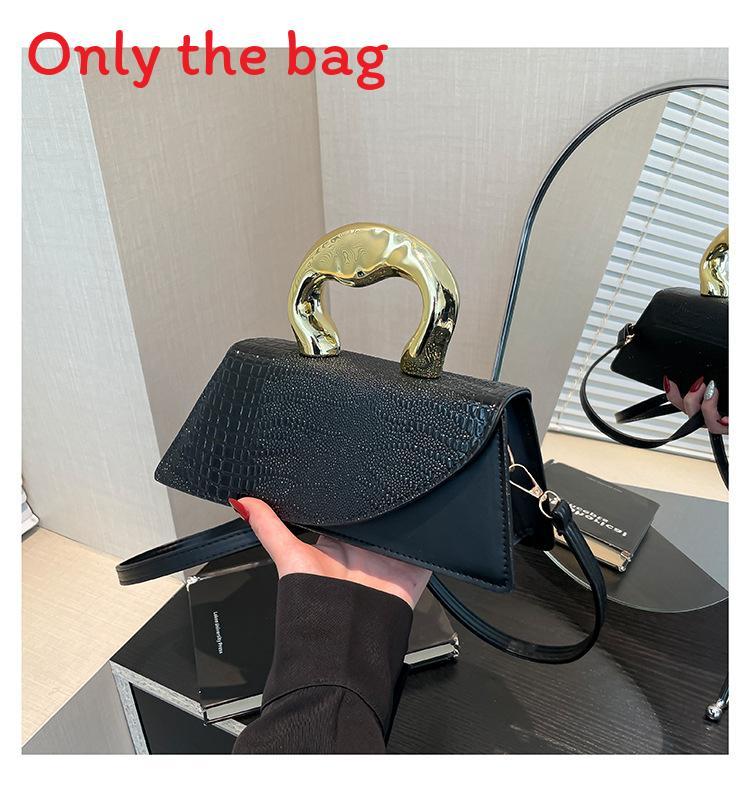 Crocodile Skin Style Girls Handbag Summer Pu Square Shoulder Bag With Phone Pocket For Casual Use