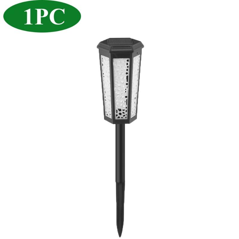 

Солнечный свет Наружное освещение Подсветка дорожки Светодиодная солнечная лампа Дорожка Водонепроницаемый Садовый штекер Двор Газон Декоративная лампа Рождественские украшения white light 1pc