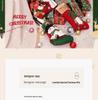 Three-Dimensional Cartoon Christmas Stockings with Decorative Pockets.