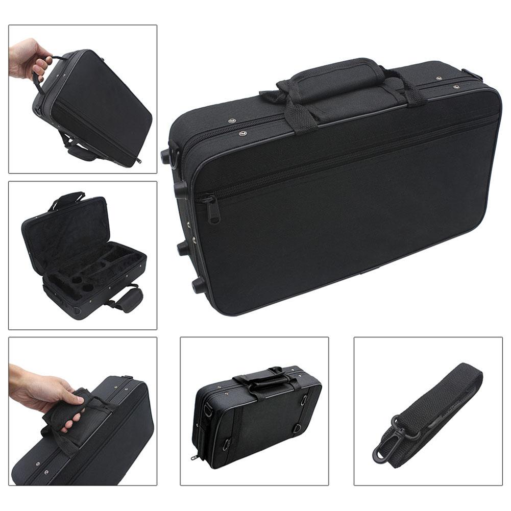 Water-resistant Oxford Cloth Gig Bag Box for Clarinet with Adjustable Single Shoulder Strap Pocket Foam Cotton Padded