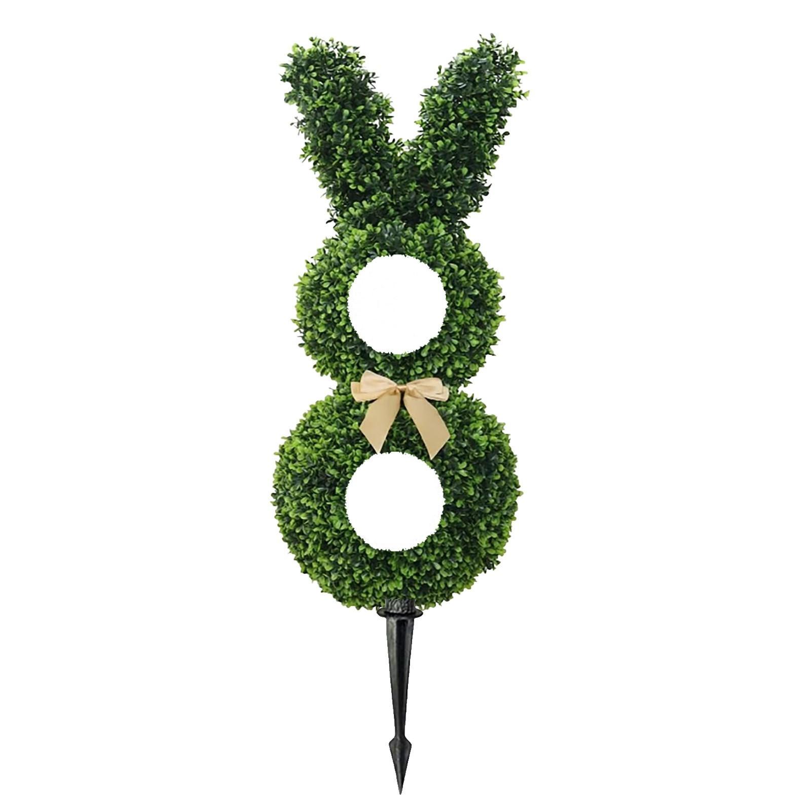 

- Shape Plants, Artificial Green Plants, Suitable For Easter Porch Decoration Outdoor Indoor One Size