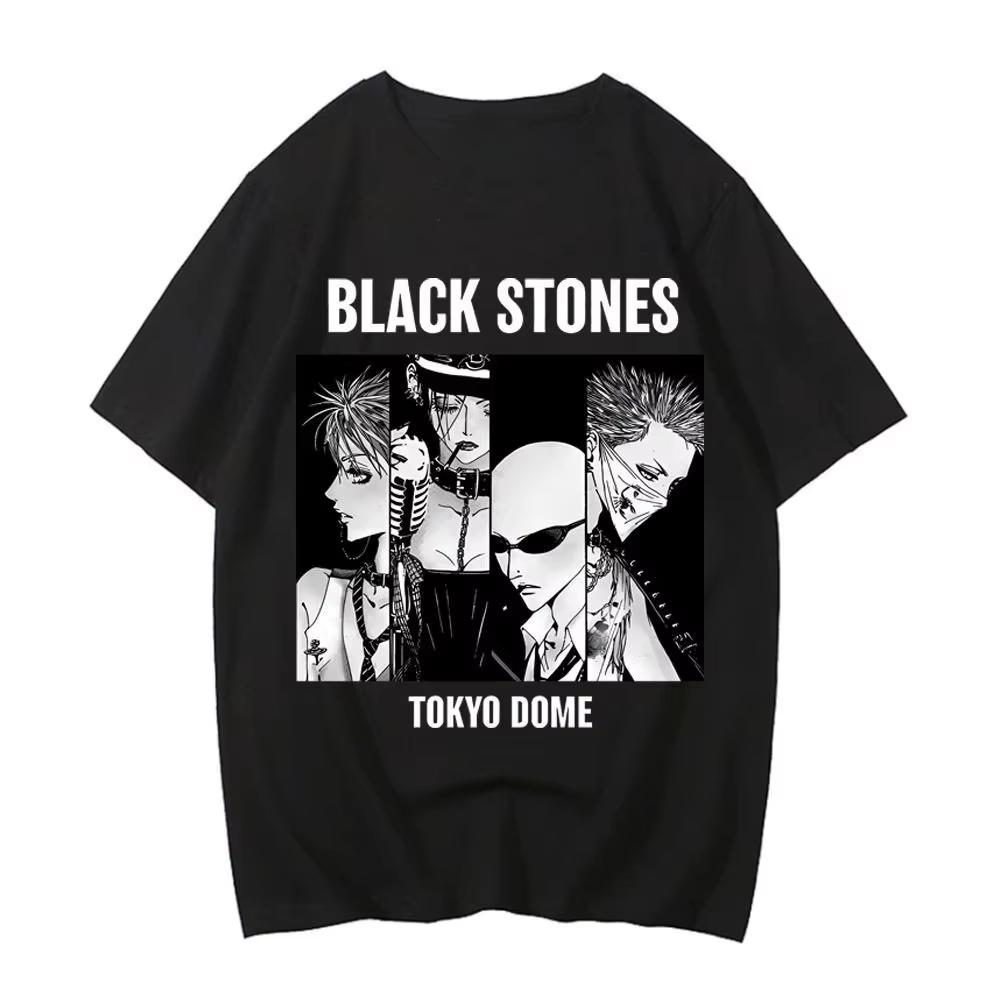 2026 New Japanese Manga NANA Black Stone & Osaki Nana Graphic‑Print Unisex Summer Short‑Sleeve